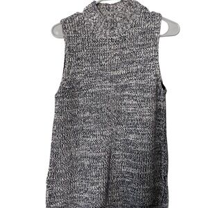 J. Crew Black and White Cowl Neck Sweater